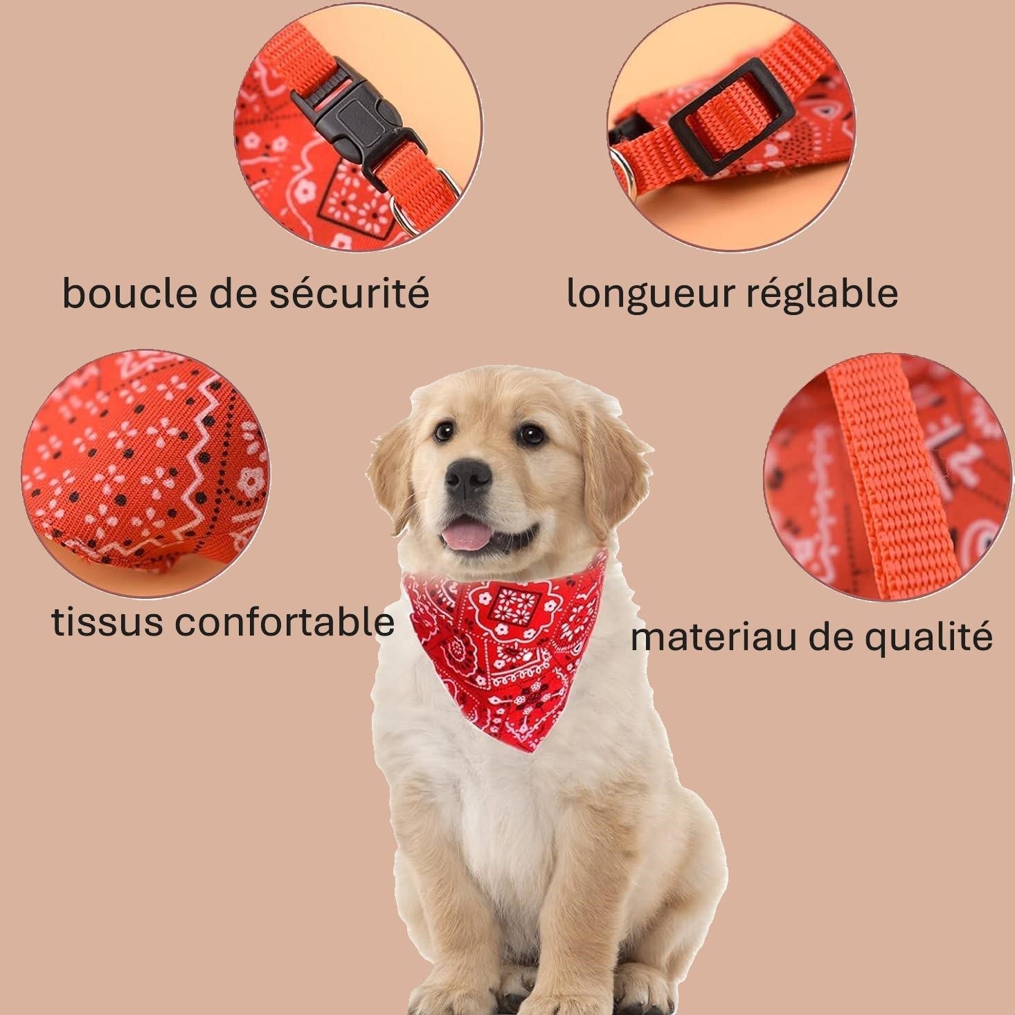 Collier bandana pour chien WestDog™ - caninpassion.com